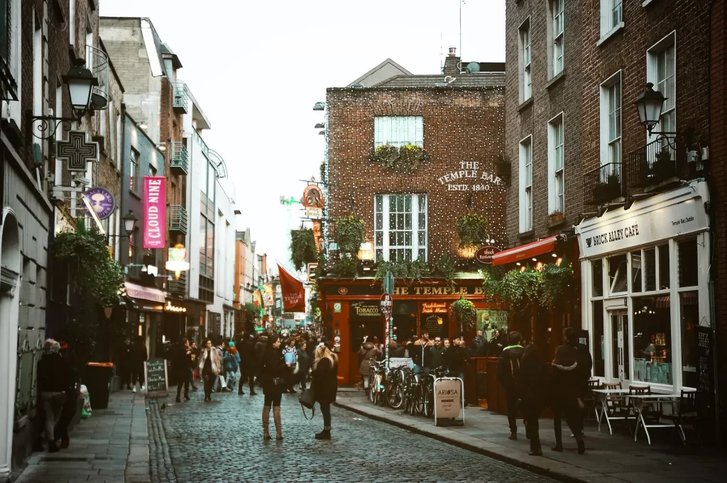Temple Bar em Dublin na Irlanda.